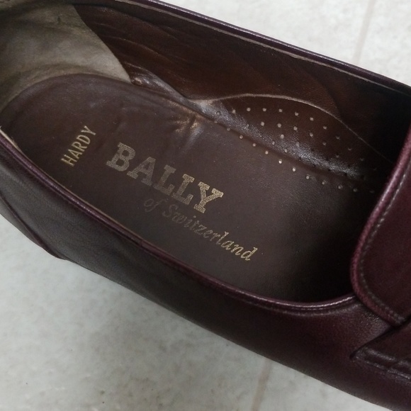 BALLY leather men's dress shoes loafers tassle - Picture 4 of 9